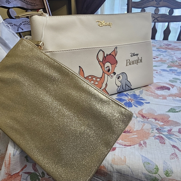 NWT Disney Bambi 2 in 1 Makeup Bag - Picture 3 of 7